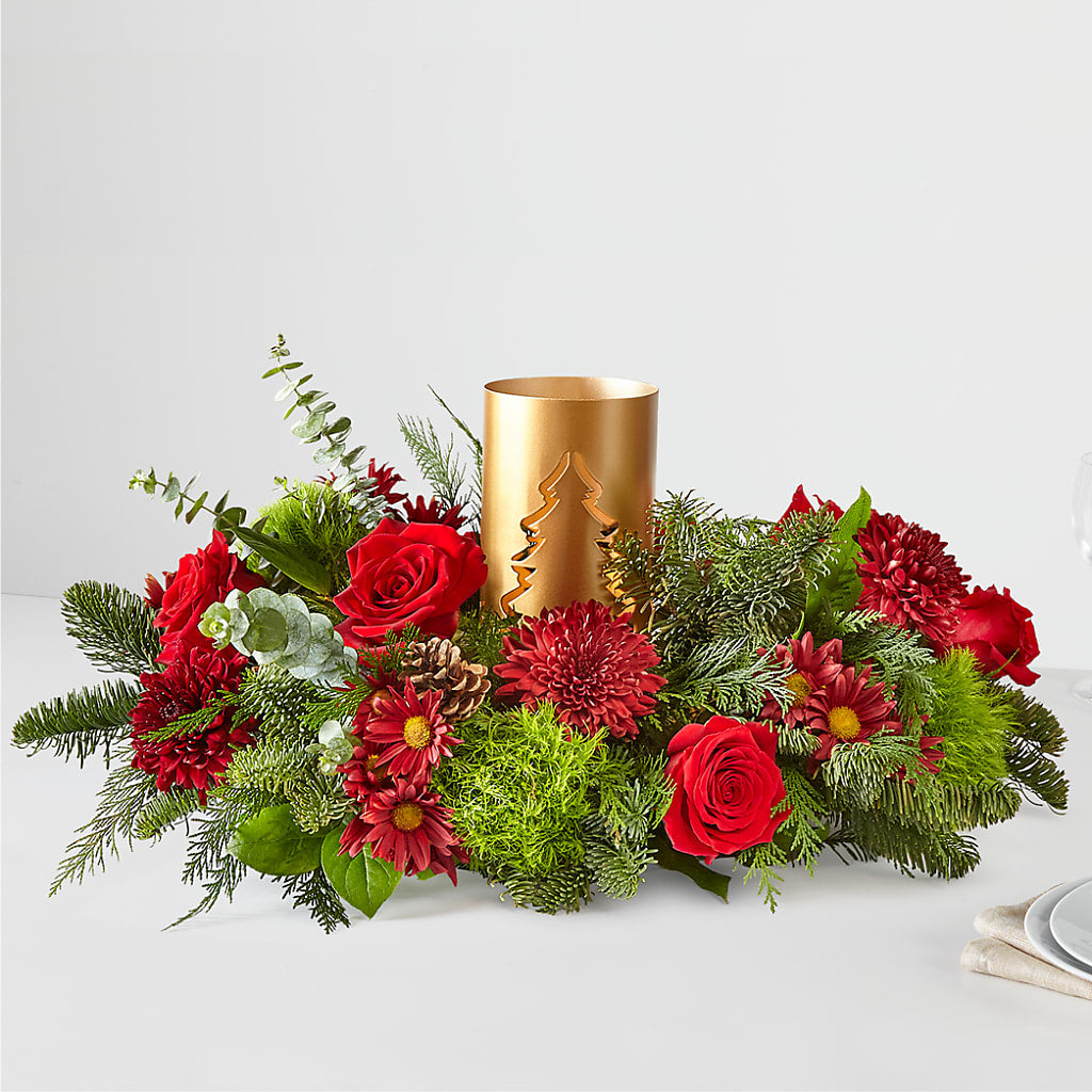 Toast the Season Centerpiece – Charming Petals, Dracut MA