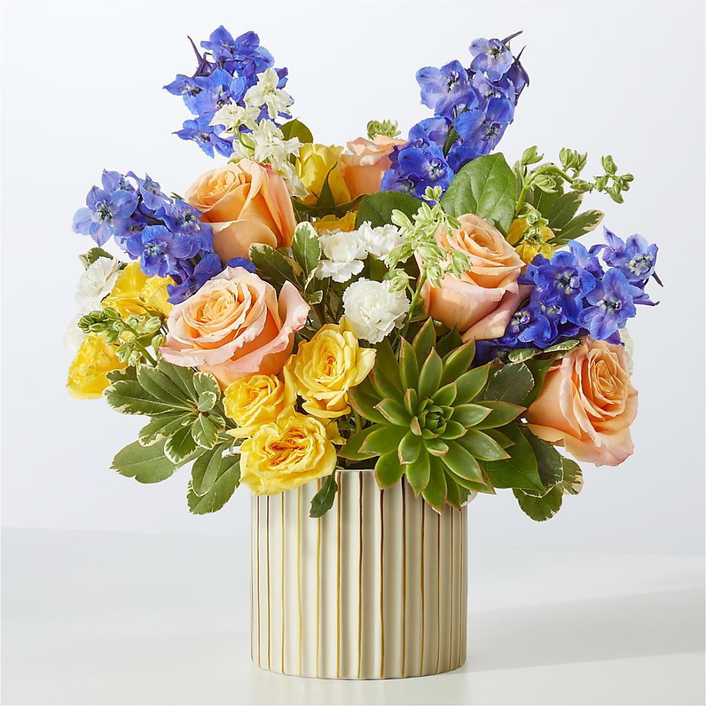 Cobalt Reverie Bouquet – Charming Petals, Dracut MA