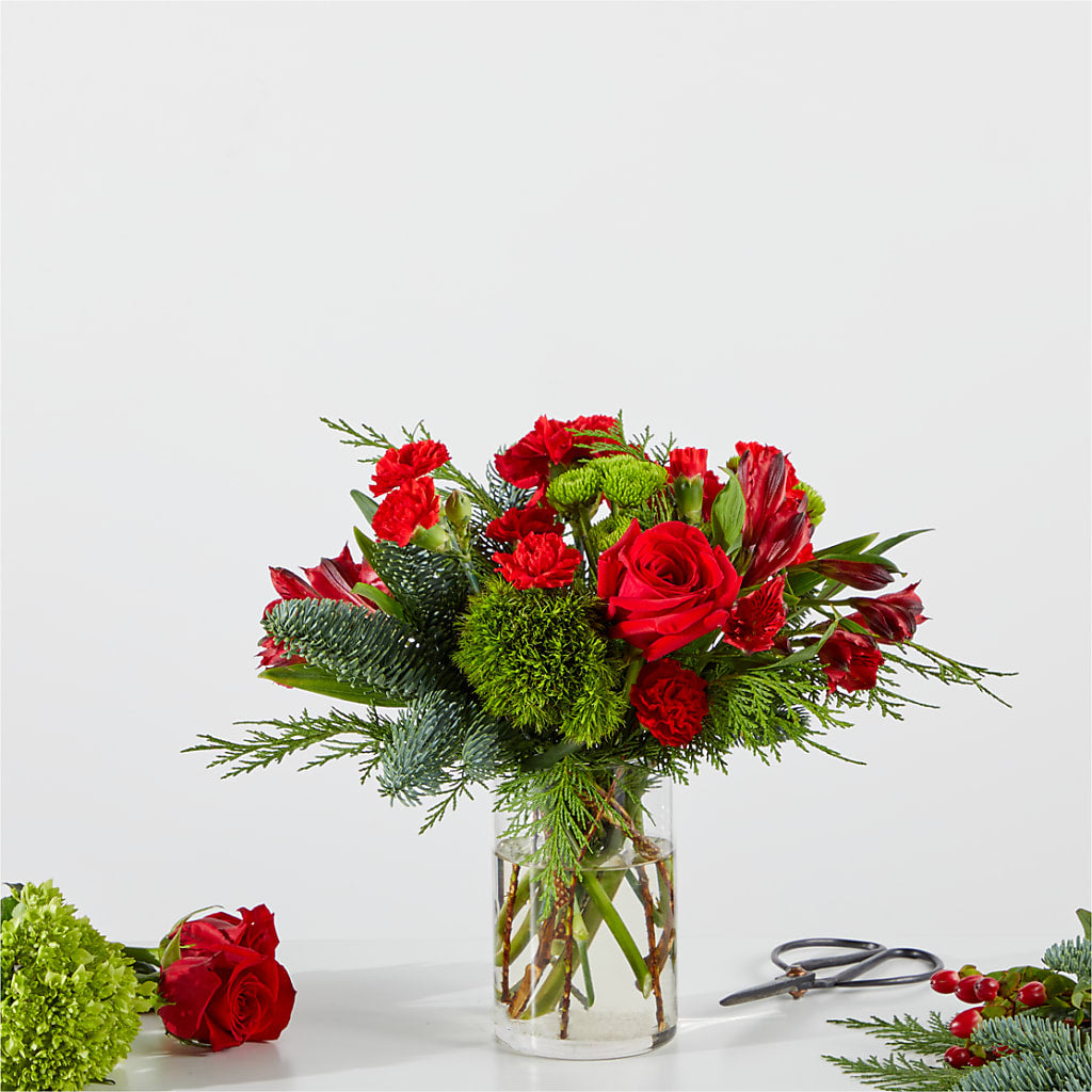 Merry Moment Bouquet – A Florist Original – Charming Petals, Dracut MA