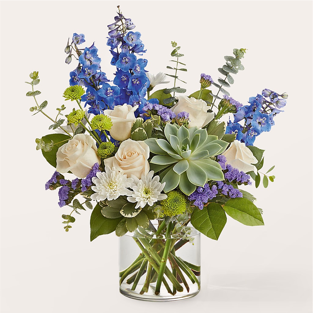 Cerulean Waves Bouquet – Charming Petals, Dracut MA