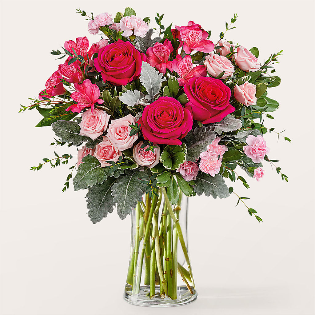 Tickled Pink Bouquet – Charming Petals, Dracut MA