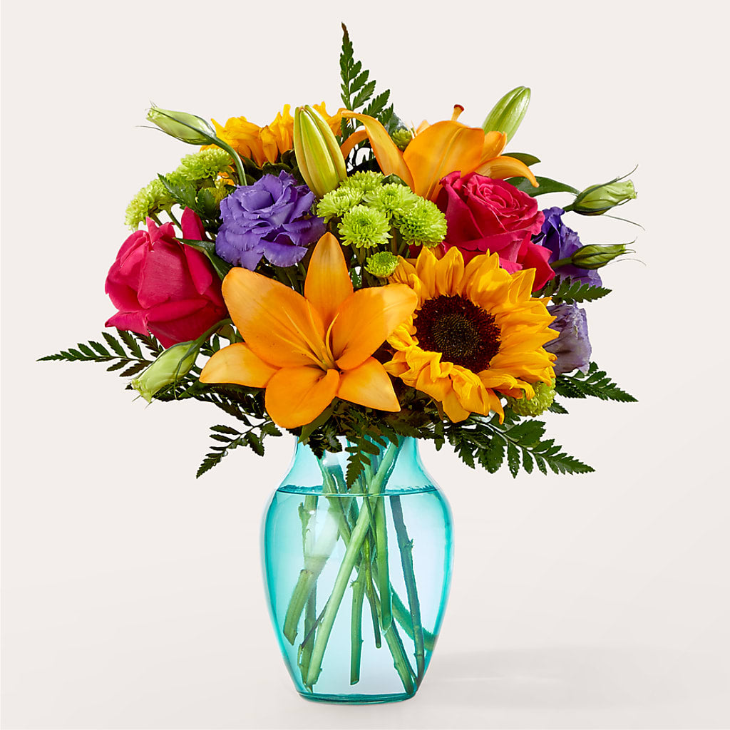 Double Rainbow Bouquet – Charming Petals, Dracut MA