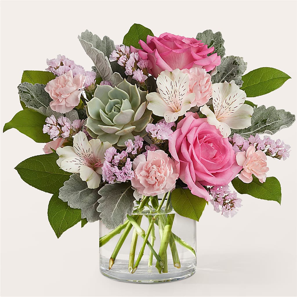 Dusty Rose Bouquet – Charming Petals, Dracut MA