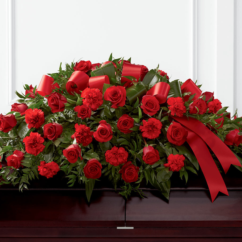 Tribute of Life Casket Spray – Charming Petals, Dracut MA