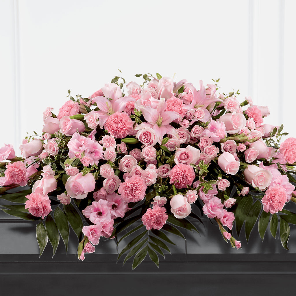 Garden of Comfort Casket Spray (Standard) – Charming Petals, Dracut MA