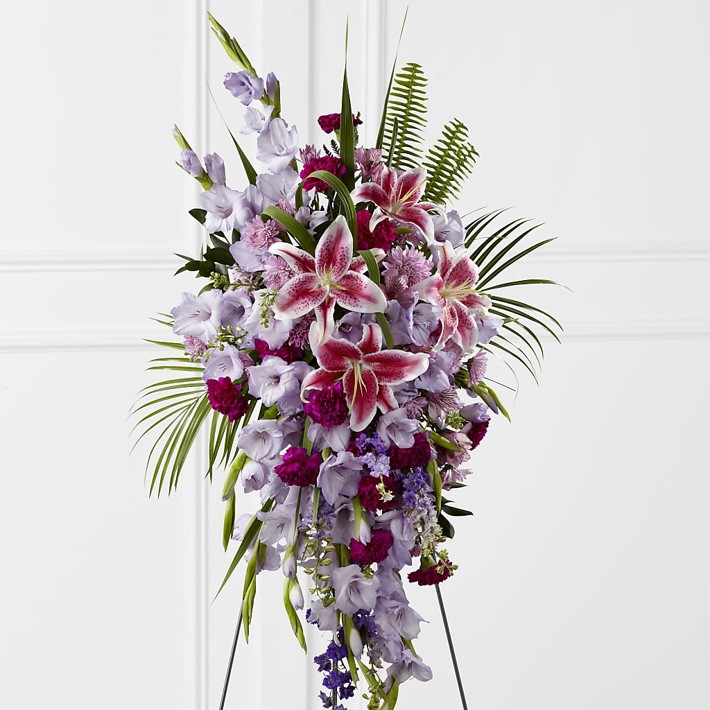 Tender Touch Standing Spray – Charming Petals, Dracut MA