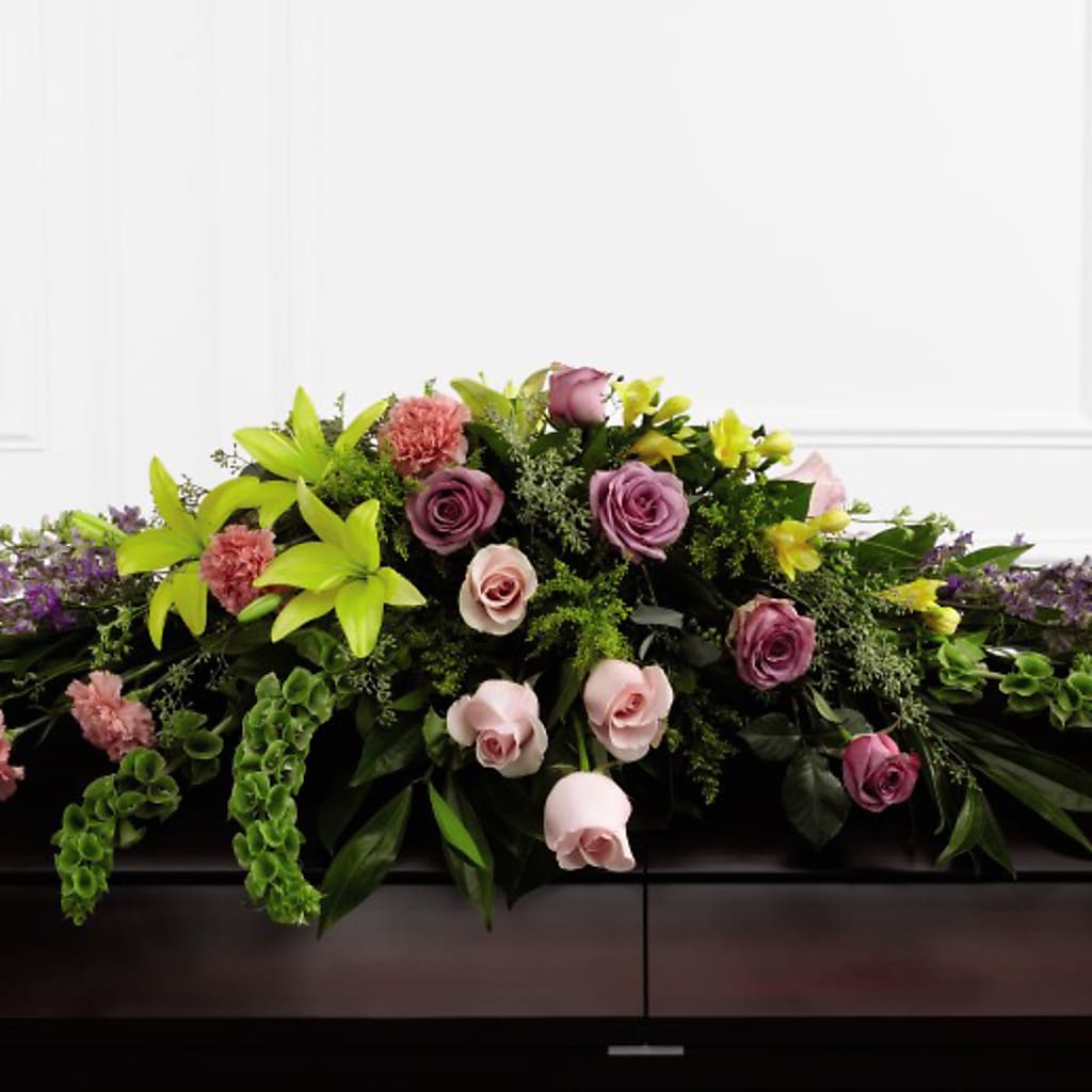 Forever Beloved Casket Spray – Charming Petals, Dracut MA