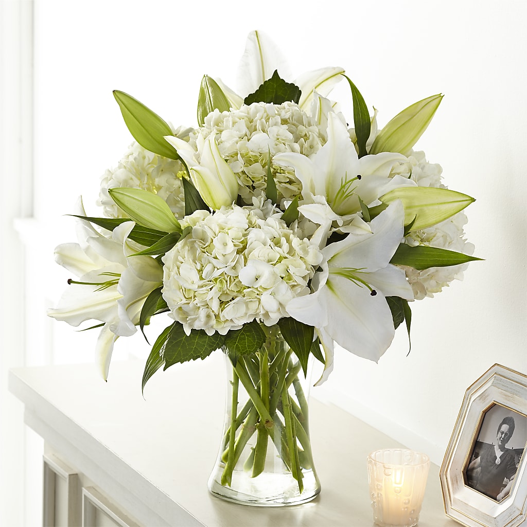 Compassionate Lily Bouquet – Charming Petals, Dracut MA