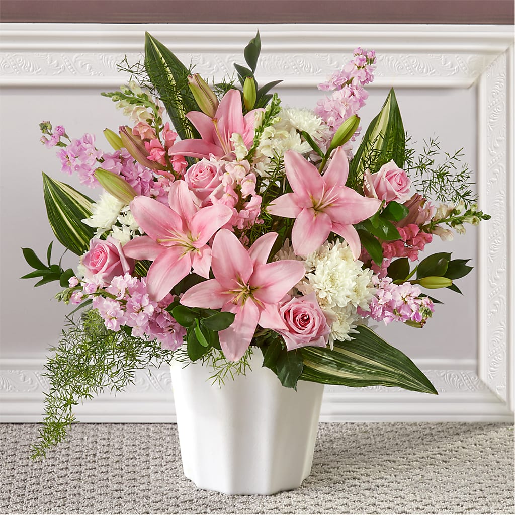 Simply Serene Floor Basket – Charming Petals, Dracut MA