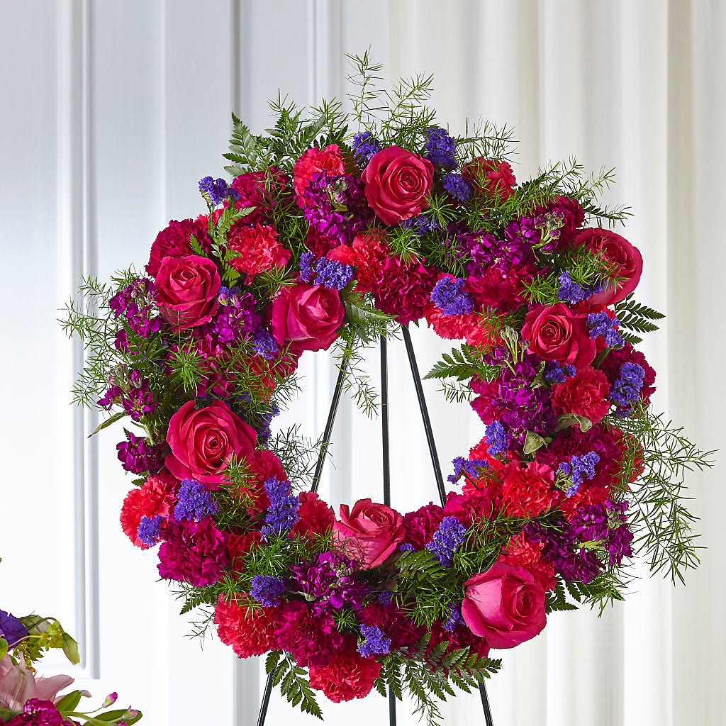 Calming Colors Wreath – Charming Petals, Dracut MA