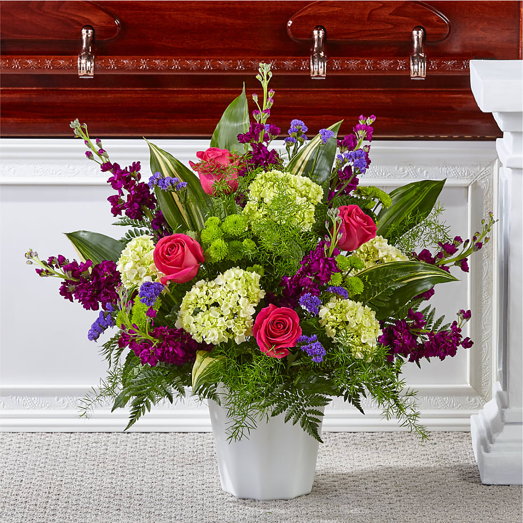 Beautiful Horizons Floor Basket – Charming Petals, Dracut MA