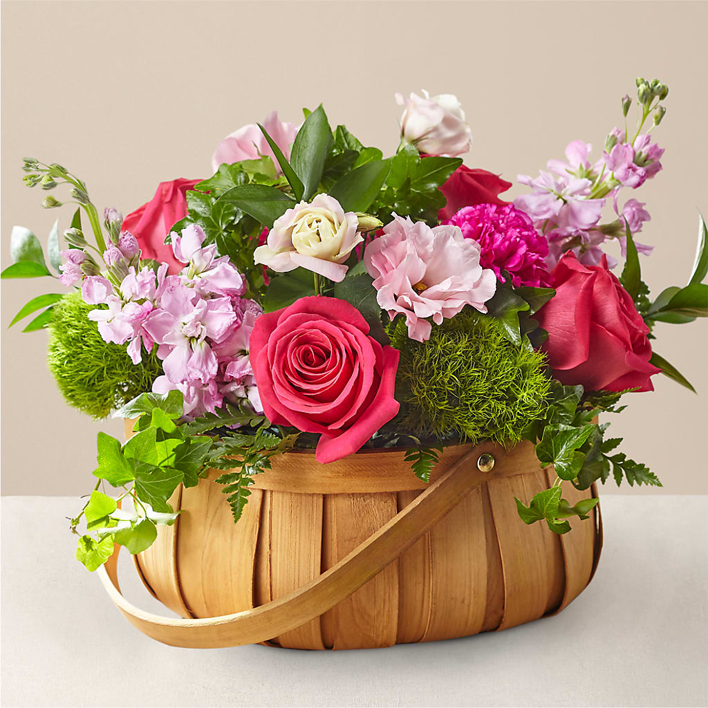 Radiance in Bloom Basket – Charming Petals, Dracut MA