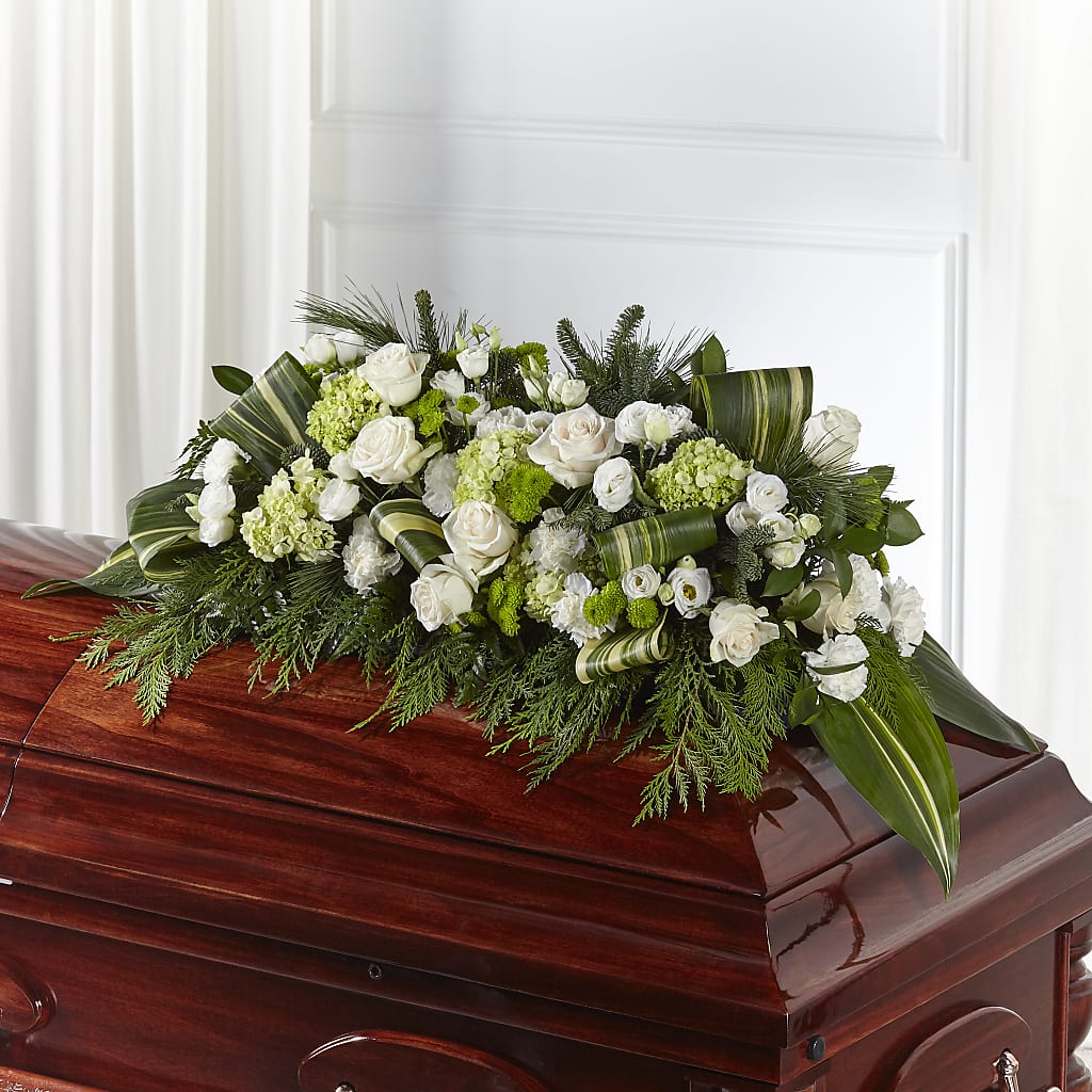 Hopeful Gesture Casket Spray – Charming Petals, Dracut MA