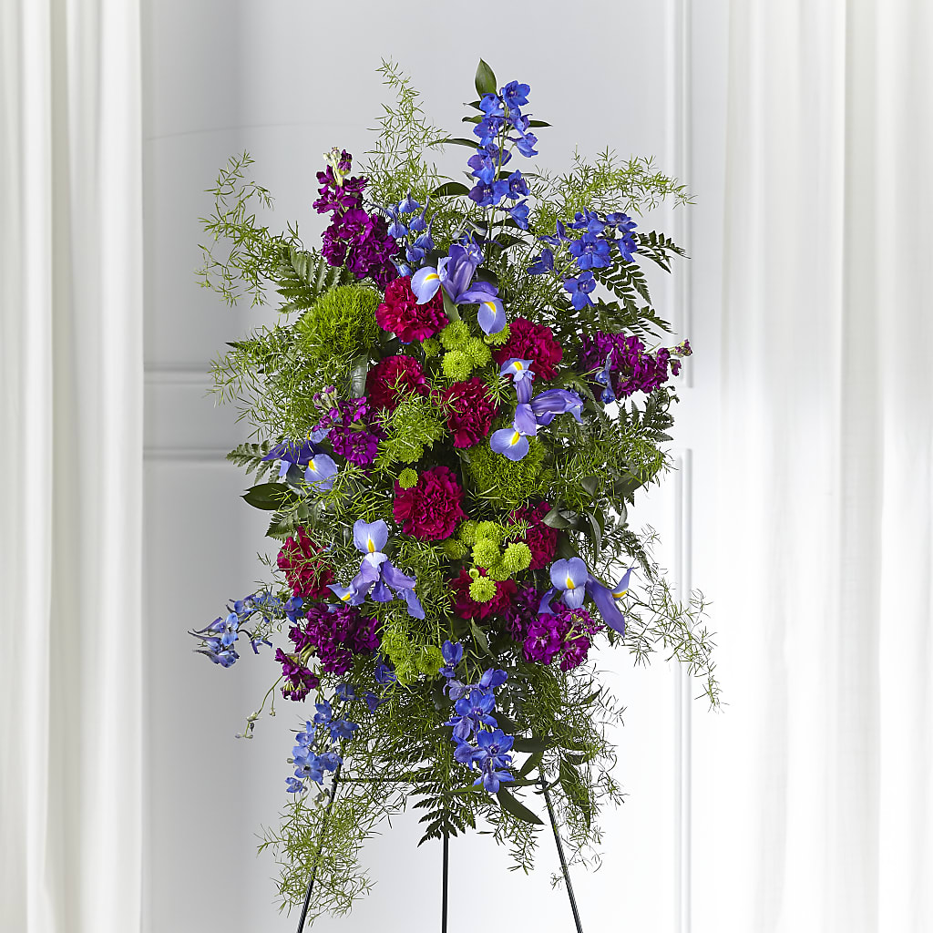 Heavenly Skies Standing Spray – Charming Petals, Dracut MA