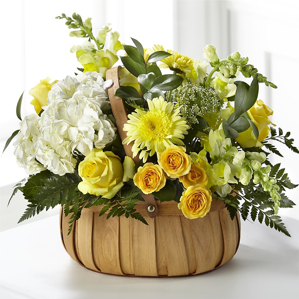 Rustic Remembrance Basket – Charming Petals, Dracut MA