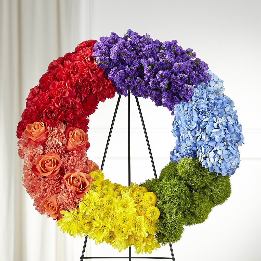 Circle of Love Wreath – Charming Petals, Dracut MA