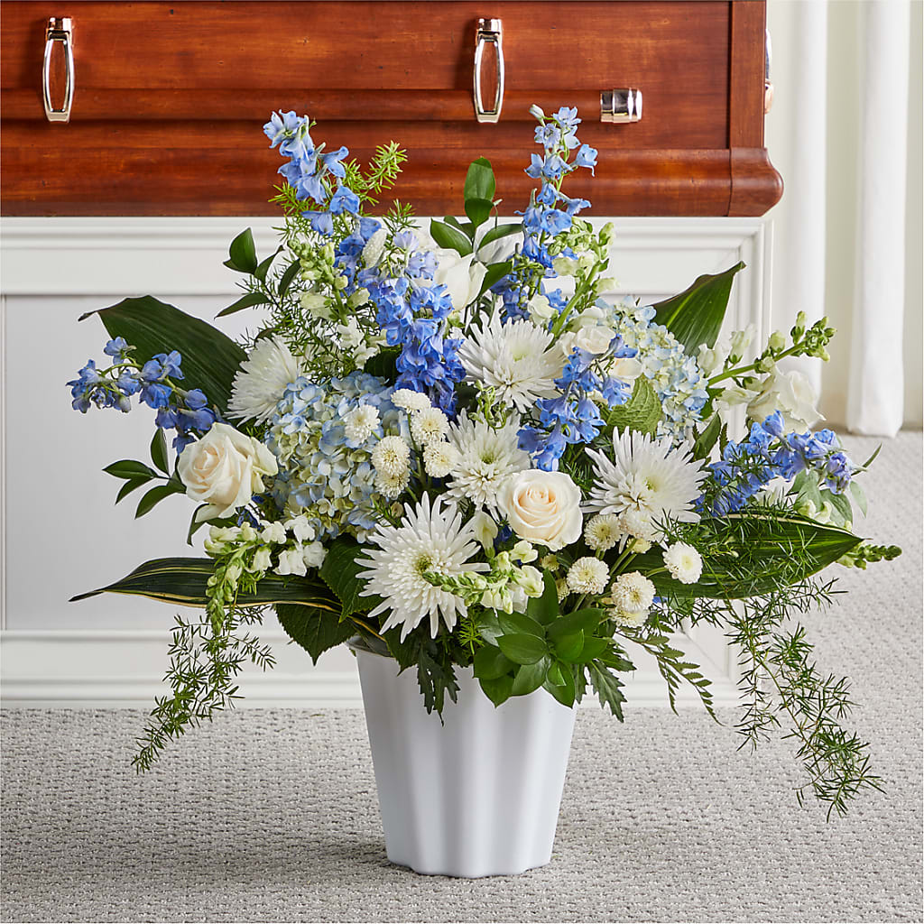 Everlasting Memories Floor Basket – Charming Petals, Dracut MA