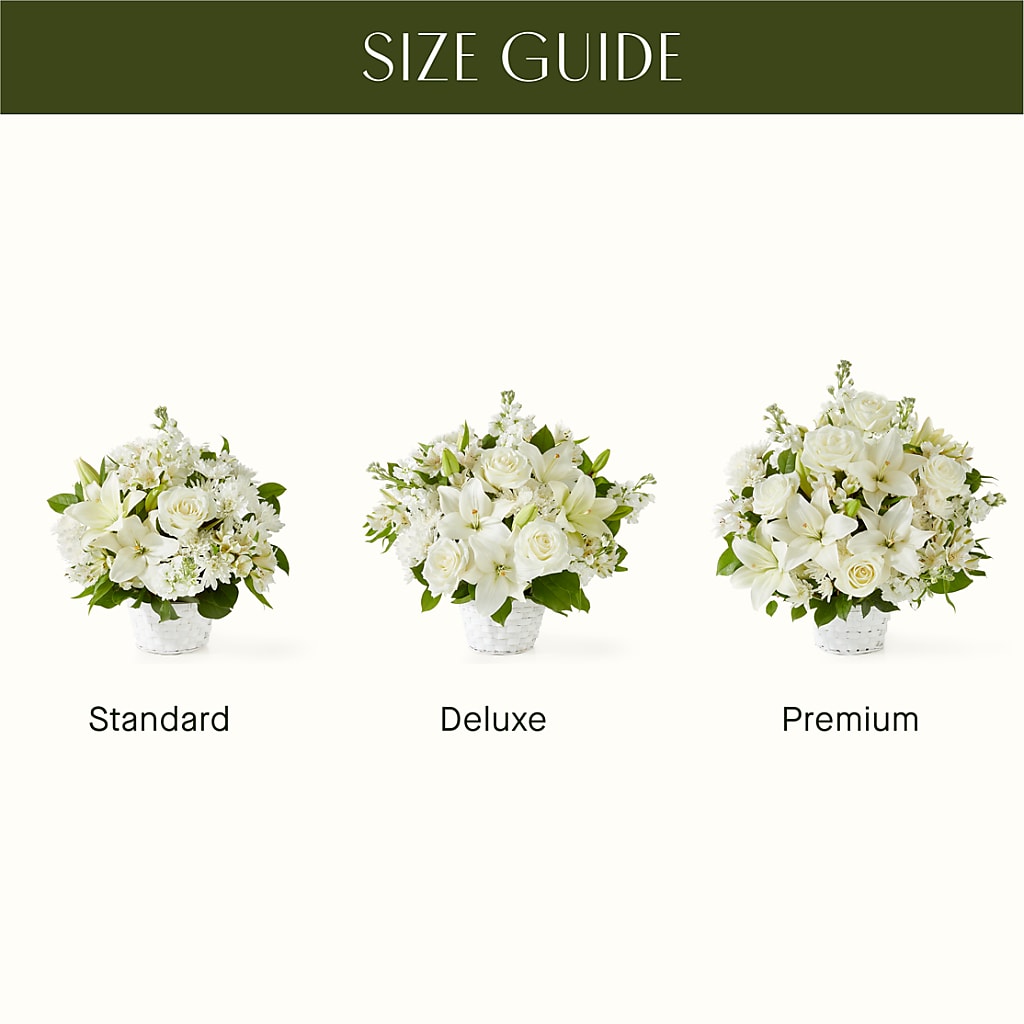 Peaceful Reflections Arrangement – Charming Petals, Dracut MA
