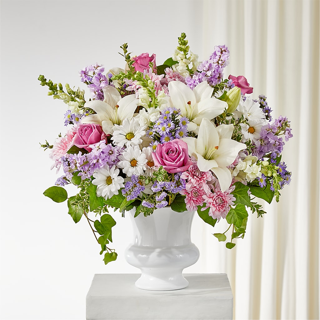 Remarkable Life Urn Arrangement – Charming Petals, Dracut MA