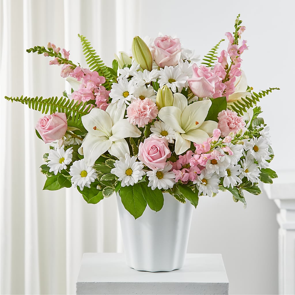 Soft Touch Tabletop Basket – Charming Petals, Dracut MA