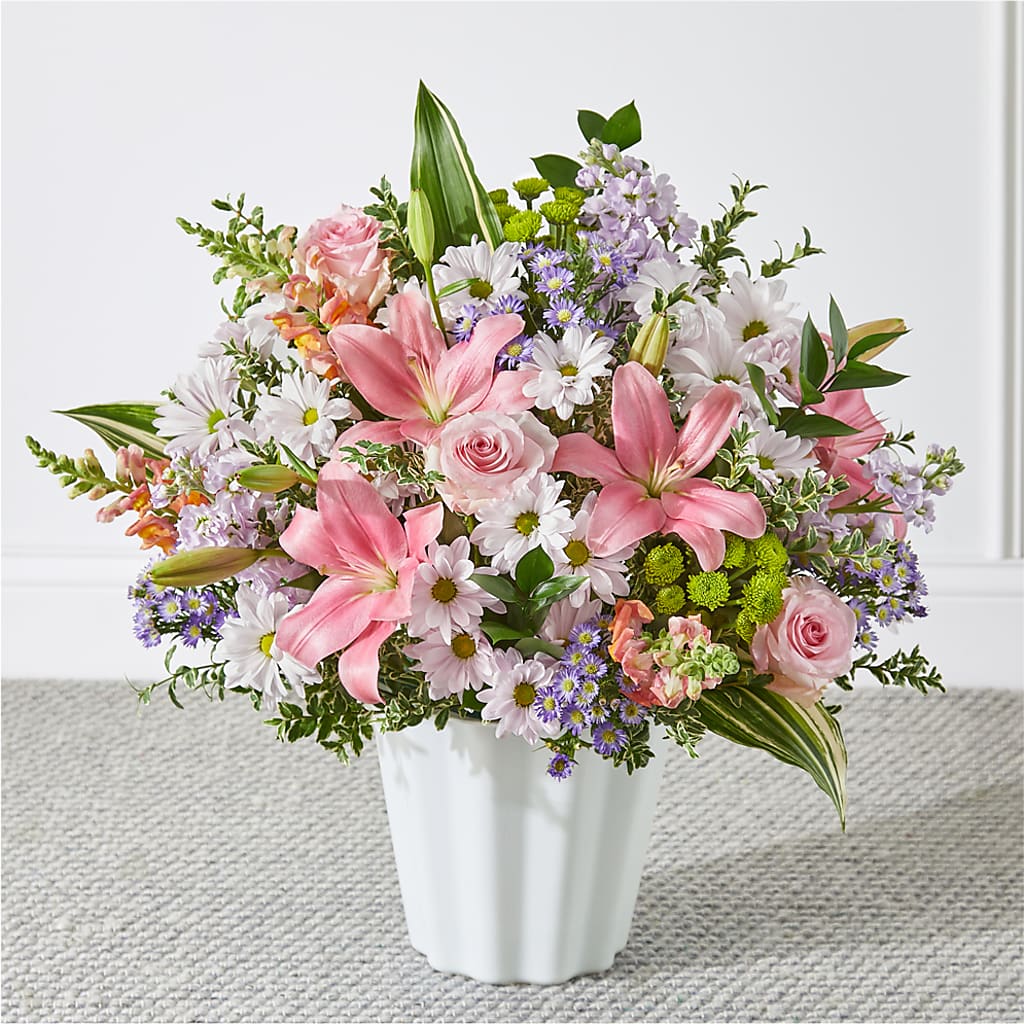 Abundant Compassion Floor Basket – Charming Petals, Dracut MA