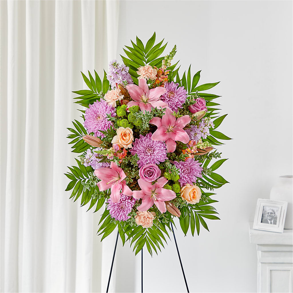 Love & Light Standing Spray – Charming Petals, Dracut MA