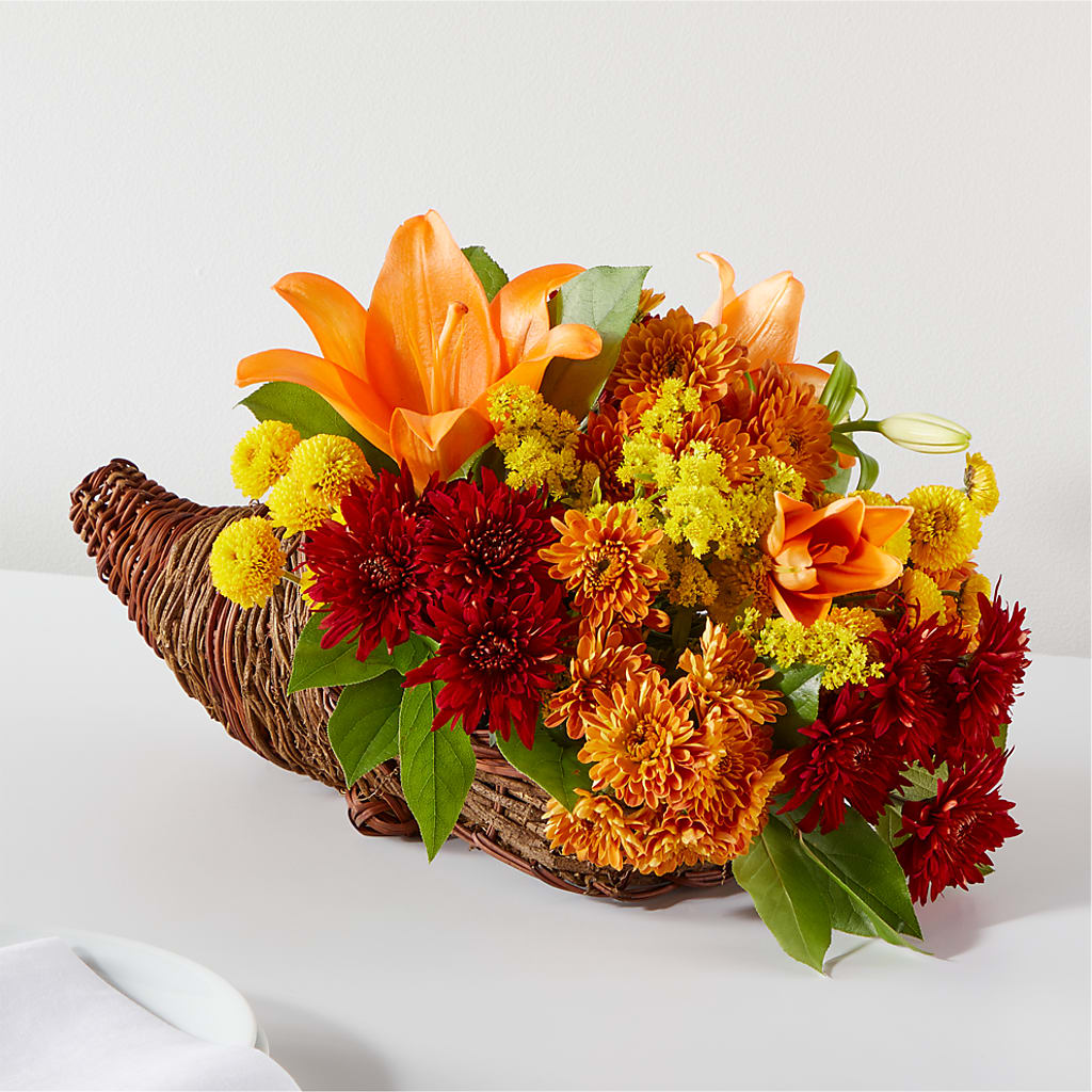 Bouquet of Blessings Cornucopia – Charming Petals, Dracut MA