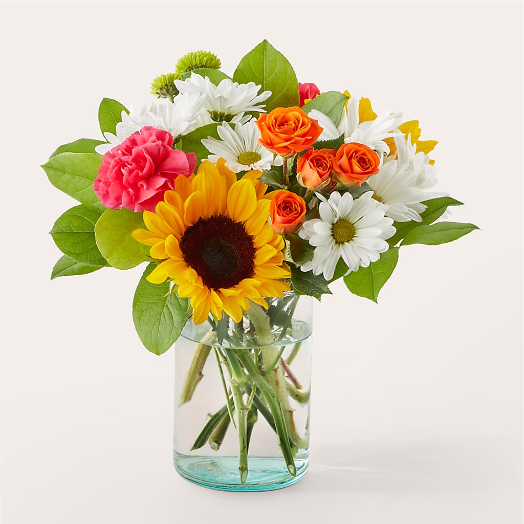Sun-drenched Blooms Bouquet – Charming Petals, Dracut MA