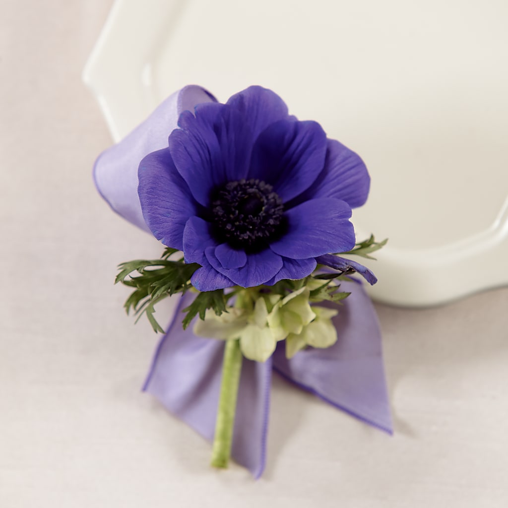 Purple Passion Boutonniere – Charming Petals, Dracut MA