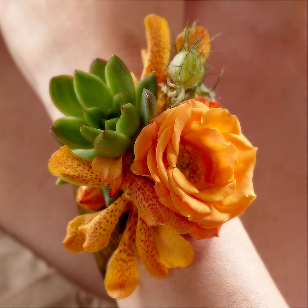 Irresistible Love Wrist Corsage – Charming Petals, Dracut MA
