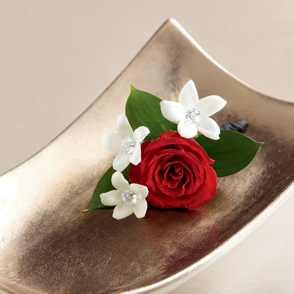 Poetry Boutonniere – Charming Petals, Dracut MA