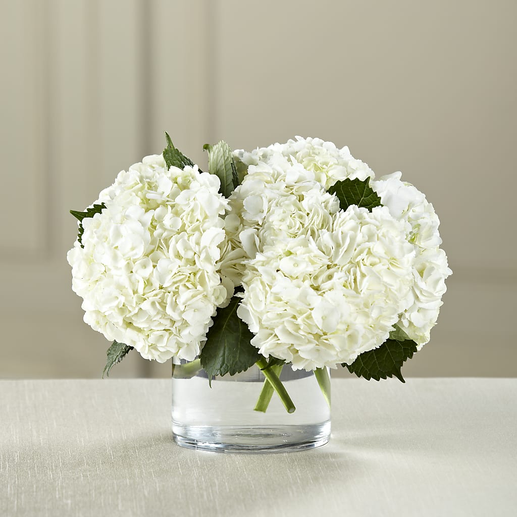 White Hydrangea Bouquet – Charming Petals, Dracut MA