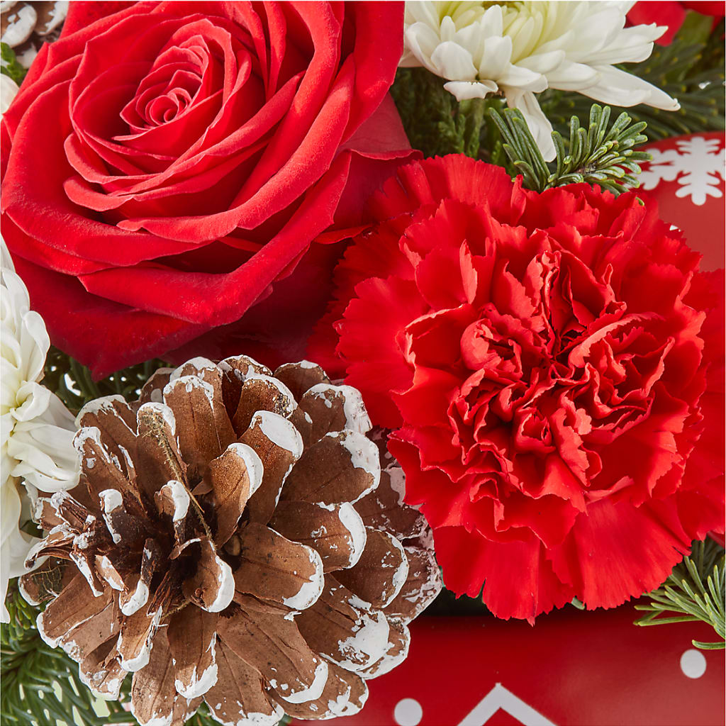 Christmas Village Ornament –  Charming Petals, Dracut MA