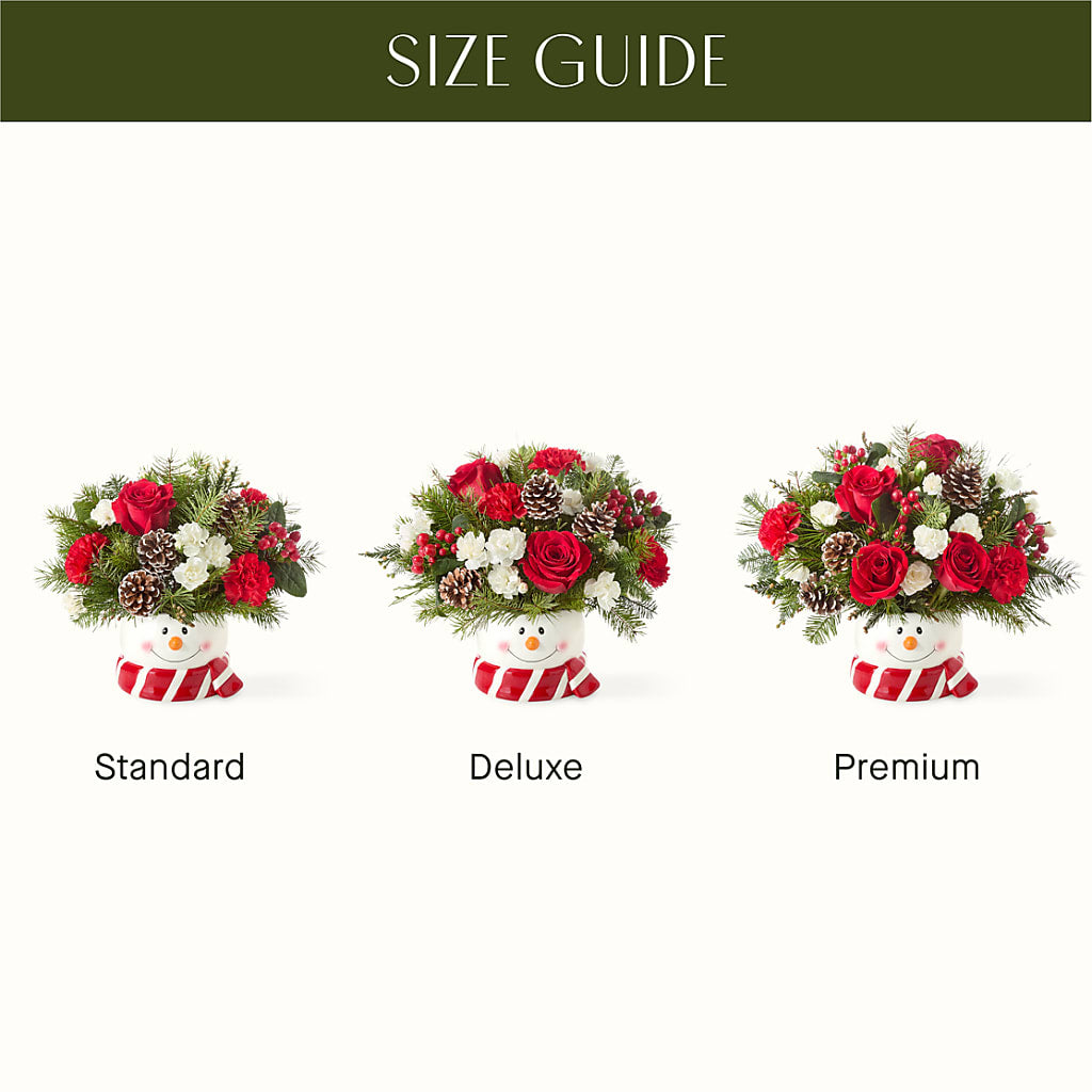 Jolly Snowman Bouquet –  Charming Petals, Dracut MA