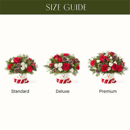 Jolly Snowman Bouquet –  Charming Petals, Dracut MA