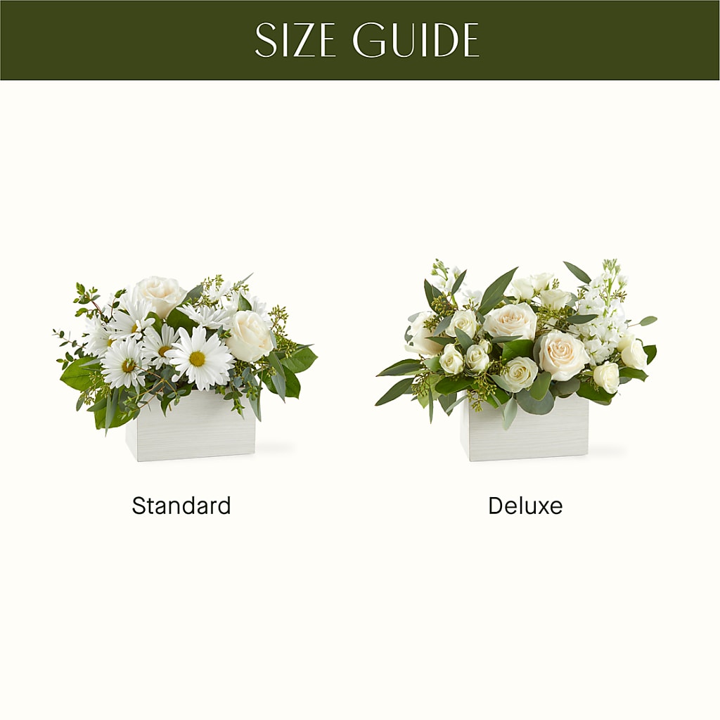 Fresh Linen Box Bouquet –  Charming Petals, Dracut MA