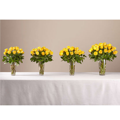 Long Stem Yellow Rose Bouquet –  Charming Petals, Dracut MA