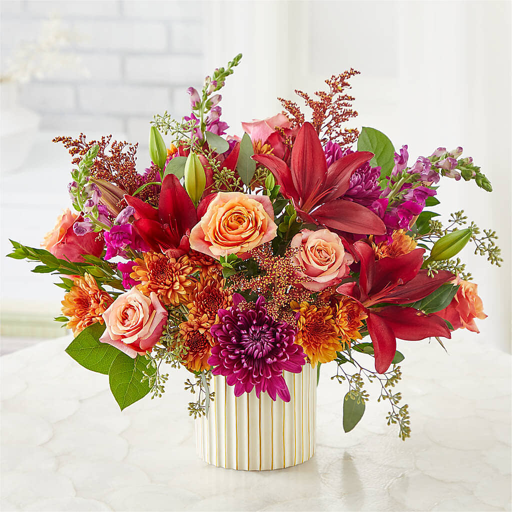 Burgundy Landscape Bouquet –  Charming Petals, Dracut MA