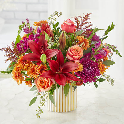 Burgundy Landscape Bouquet –  Charming Petals, Dracut MA