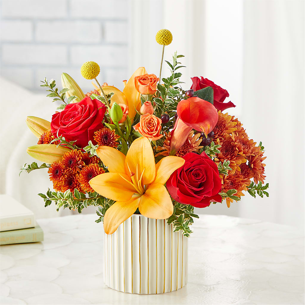 Scarlet Skies Bouquet –  Charming Petals, Dracut MA