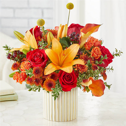 Scarlet Skies Bouquet –  Charming Petals, Dracut MA