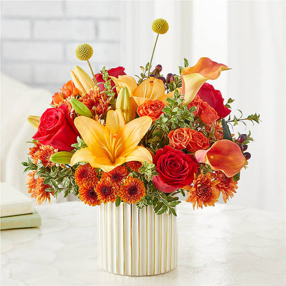 Scarlet Skies Bouquet –  Charming Petals, Dracut MA