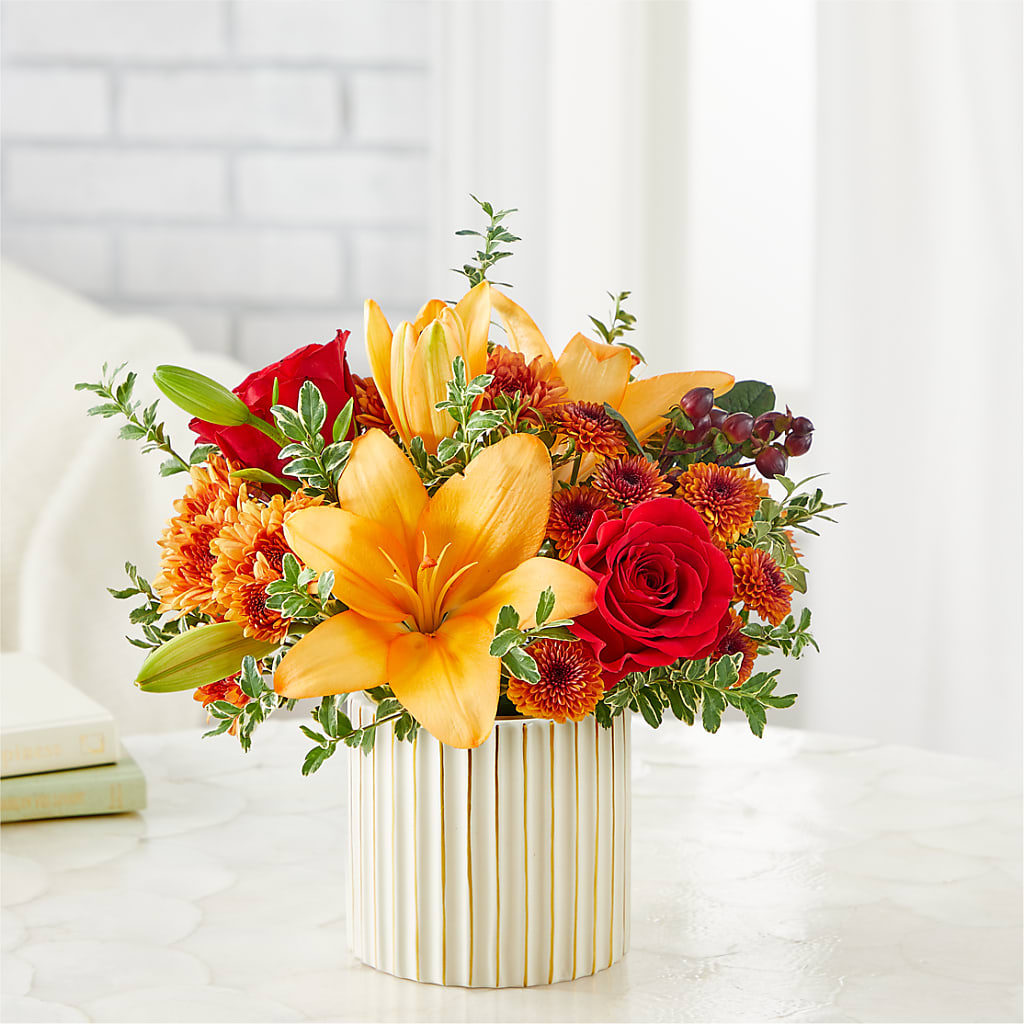 Scarlet Skies Bouquet –  Charming Petals, Dracut MA