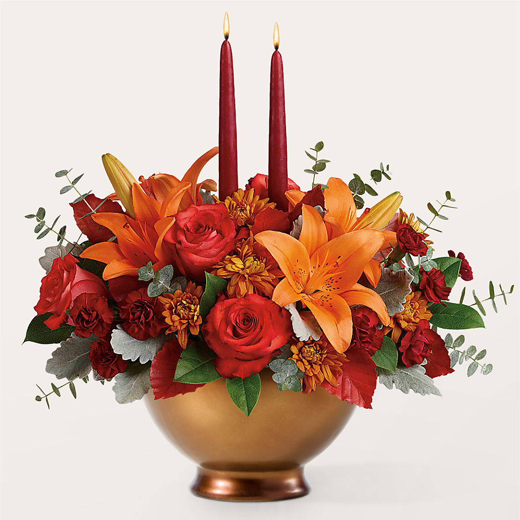 Fruits of Fall Centerpiece –  Charming Petals, Dracut MA