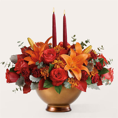 Fruits of Fall Centerpiece –  Charming Petals, Dracut MA
