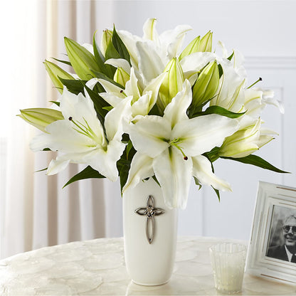 Faithful Blessings Bouquet –  Charming Petals, Dracut MA