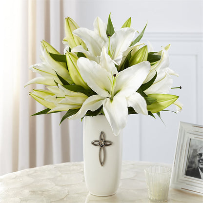 Faithful Blessings Bouquet –  Charming Petals, Dracut MA