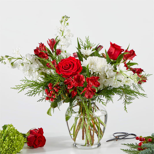 Merry Moment Bouquet – A Florist Original –  Charming Petals, Dracut MA