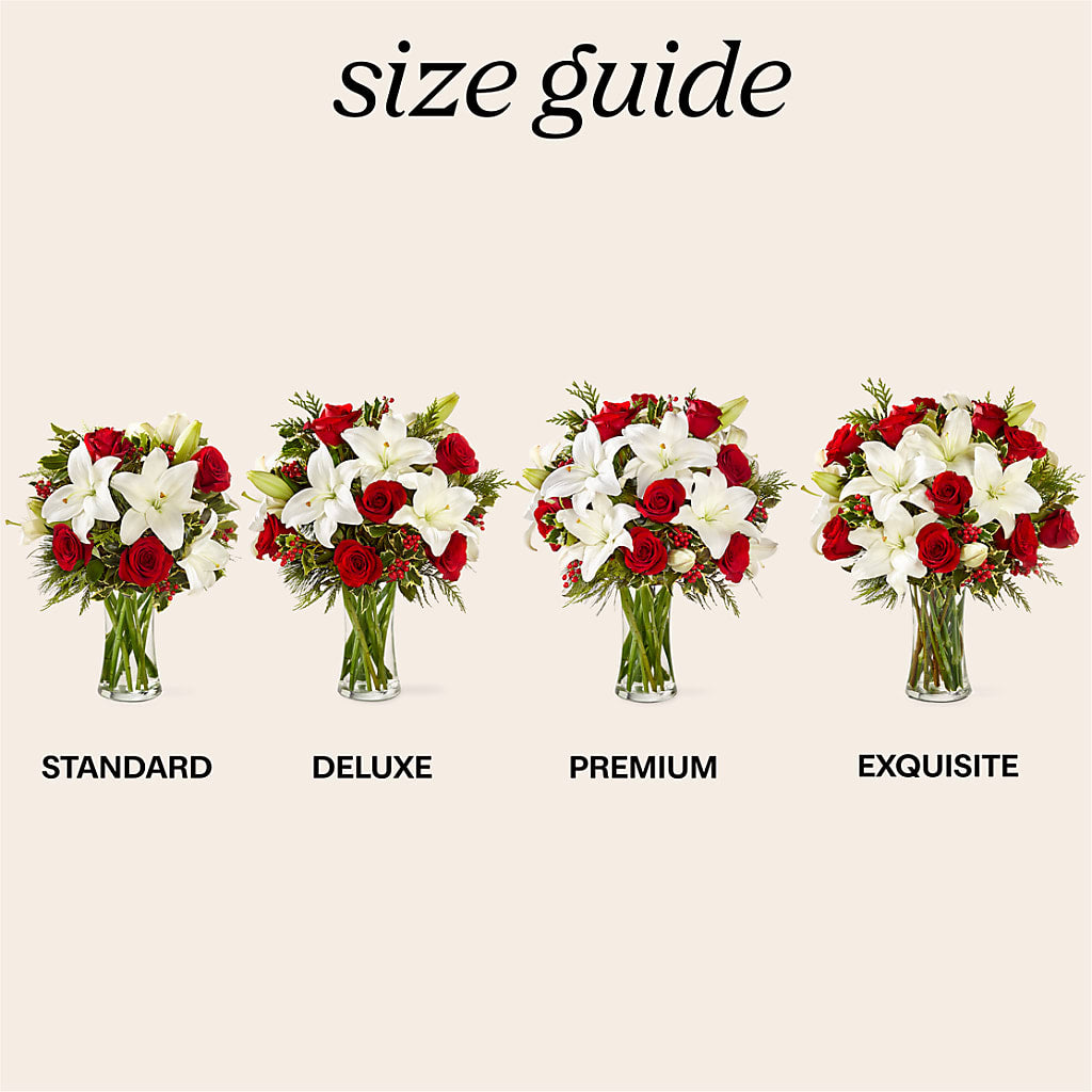 Sparkling Snowflakes Bouquet –  Charming Petals, Dracut MA
