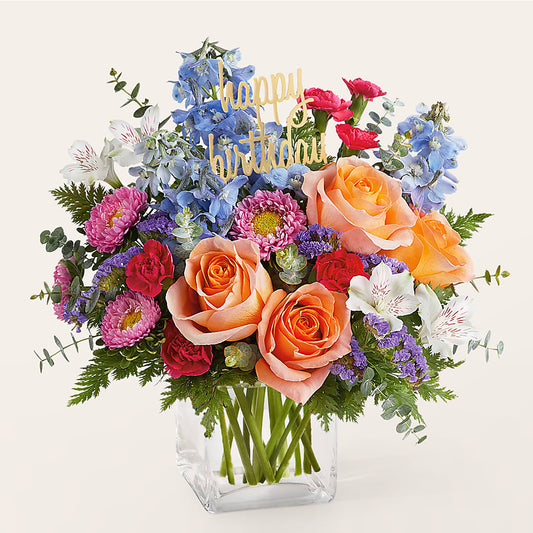 Birthday Bash Bouquet –  Charming Petals, Dracut MA